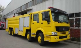 豪沃前四后八消防车