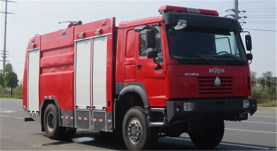 重汽5-6吨水罐消防车（国五）